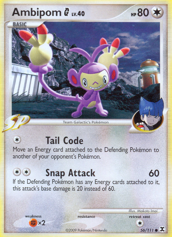 Ambipom G Pokémon kartı, Rising Rivals, RR #56