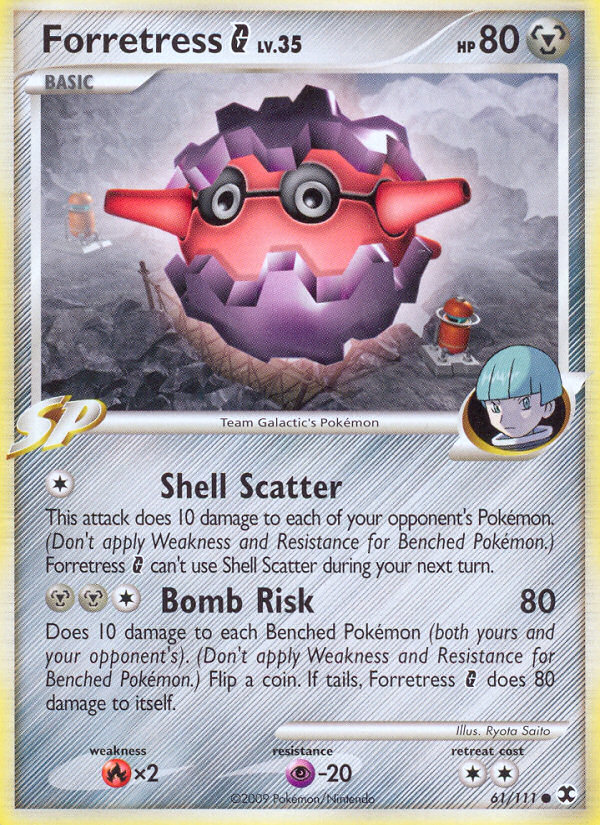 Forretress G Pokémon kartı, Rising Rivals, RR #61