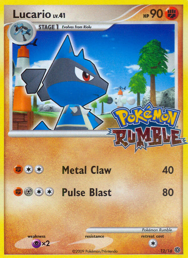 Lucario Pokémon kartı, Pokémon Rumble, RU1 #12