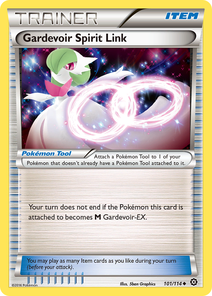 Gardevoir Spirit Link Pokémon kartı, Steam Siege, STS #101