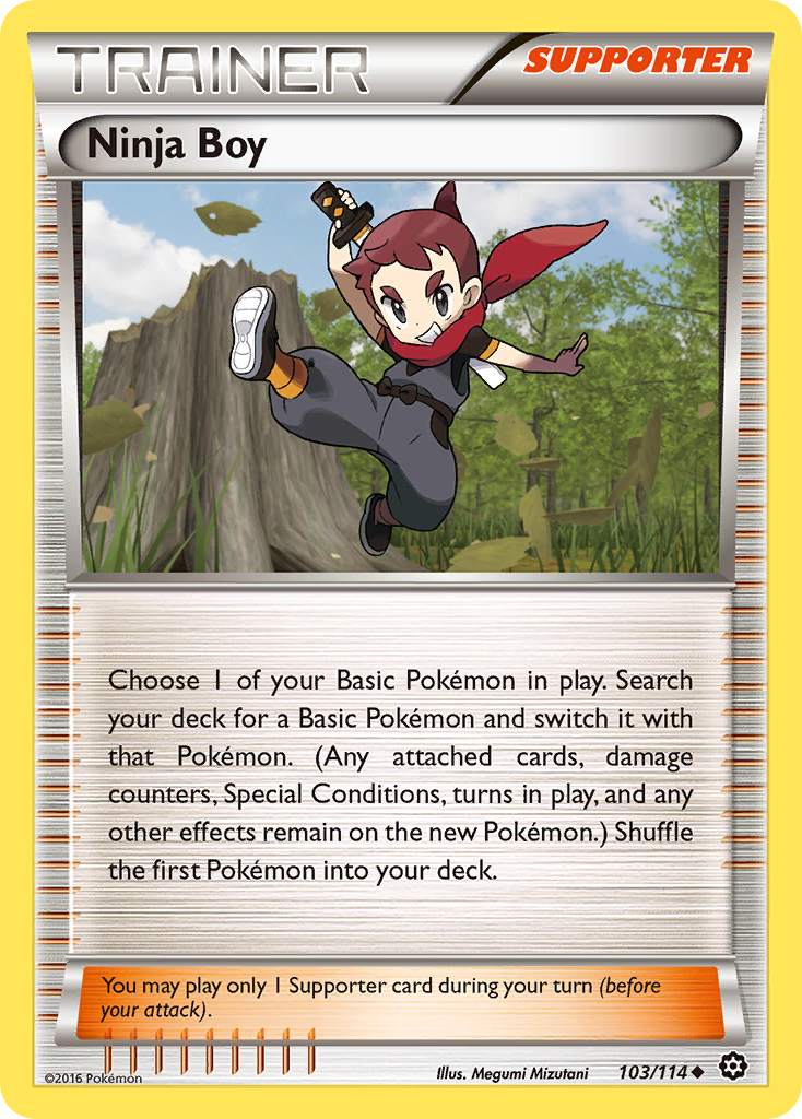 Ninja Boy Pokémon kartı, Steam Siege, STS #103