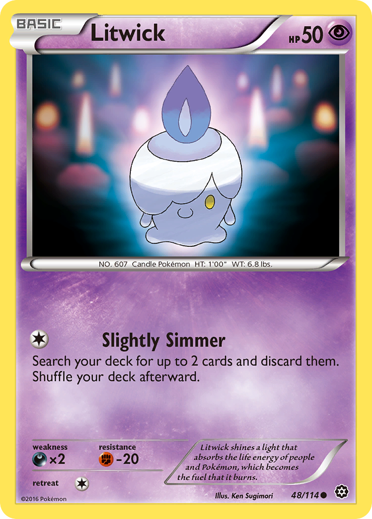 Litwick Pokémon kartı, Steam Siege, STS #48