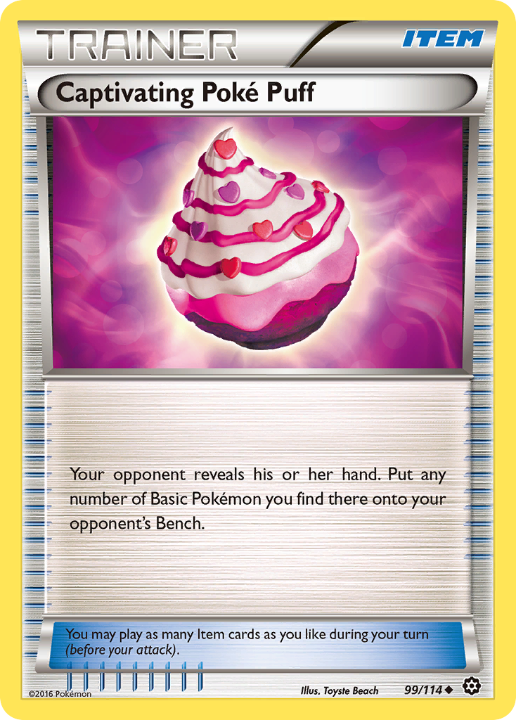 Captivating Poké Puff Pokémon kartı, Steam Siege, STS #99
