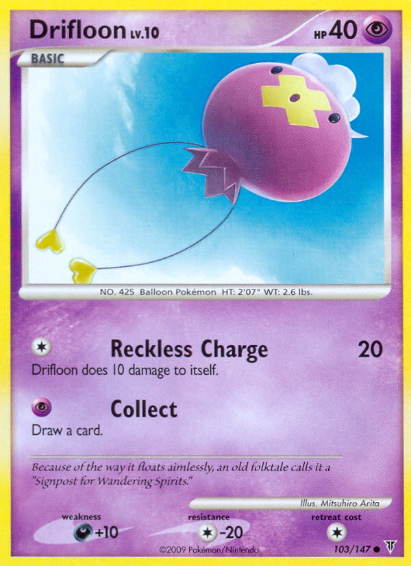 Drifloon Pokémon kartı, Supreme Victors, SV #103