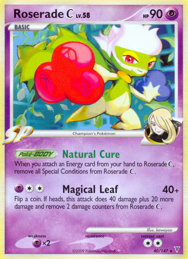 Roserade C Pokémon kartı, Supreme Victors, SV #40