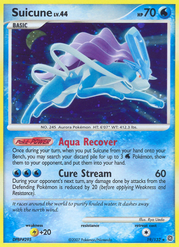 Suicune Pokémon kartı, Secret Wonders, SW #19
