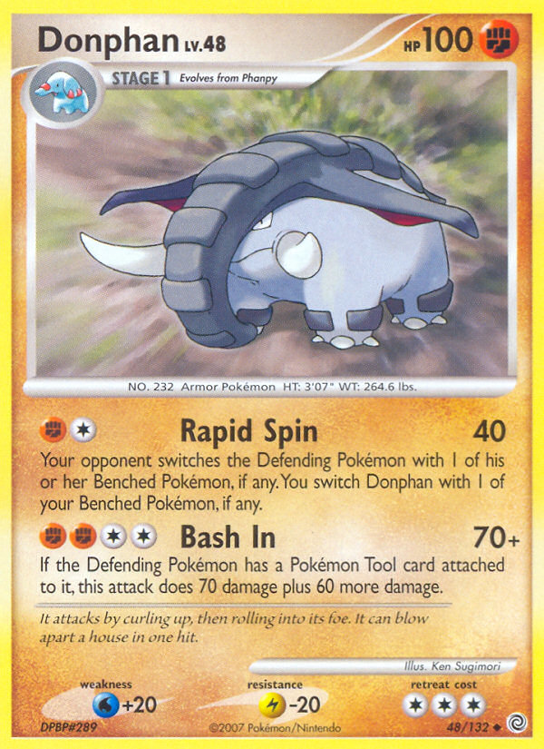 Donphan Pokémon kartı, Secret Wonders, SW #48