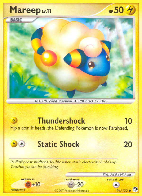 Mareep Pokémon kartı, Secret Wonders, SW #94