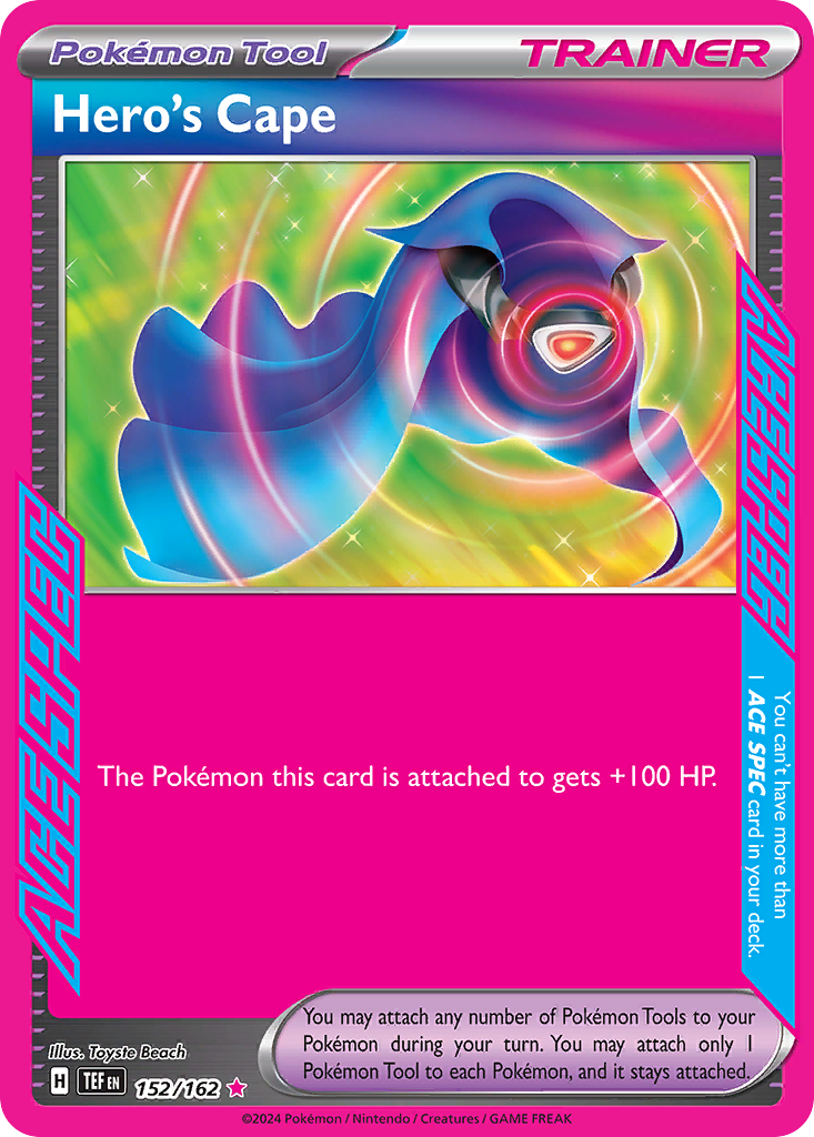 Hero's Cape Pokémon kartı, Temporal Forces, TEF #152