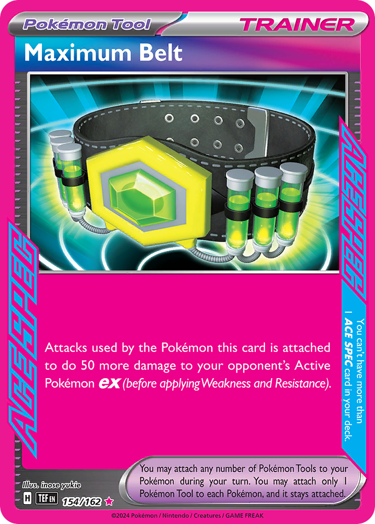Maximum Belt Pokémon kartı, Temporal Forces, TEF #154