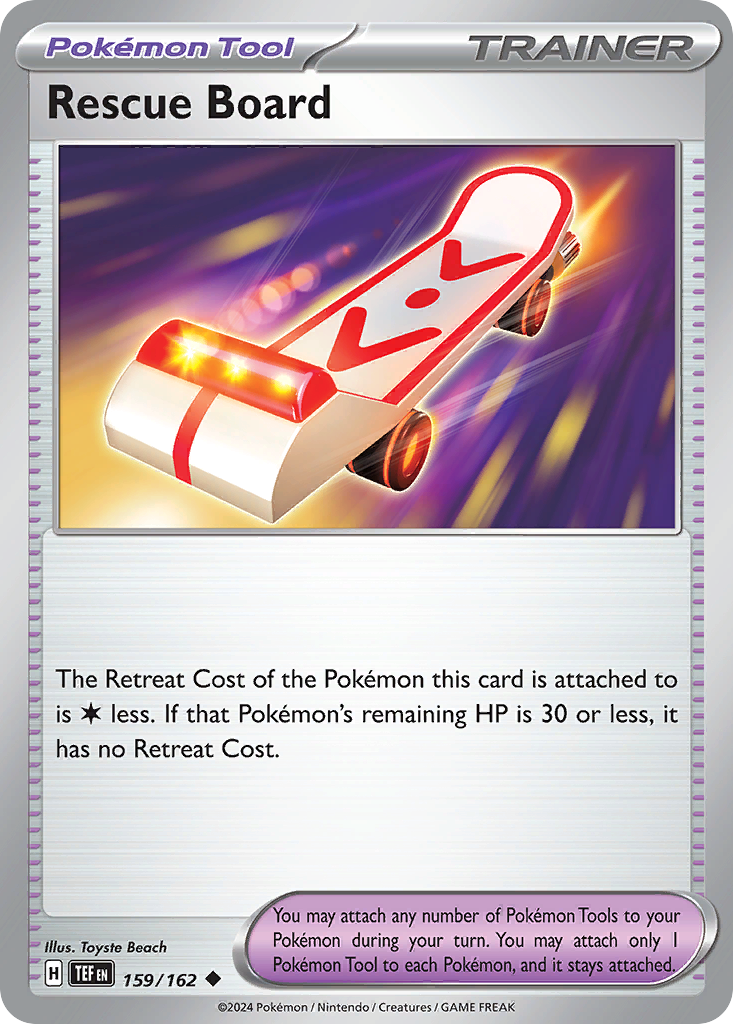 Rescue Board Pokémon kartı, Temporal Forces, TEF #159