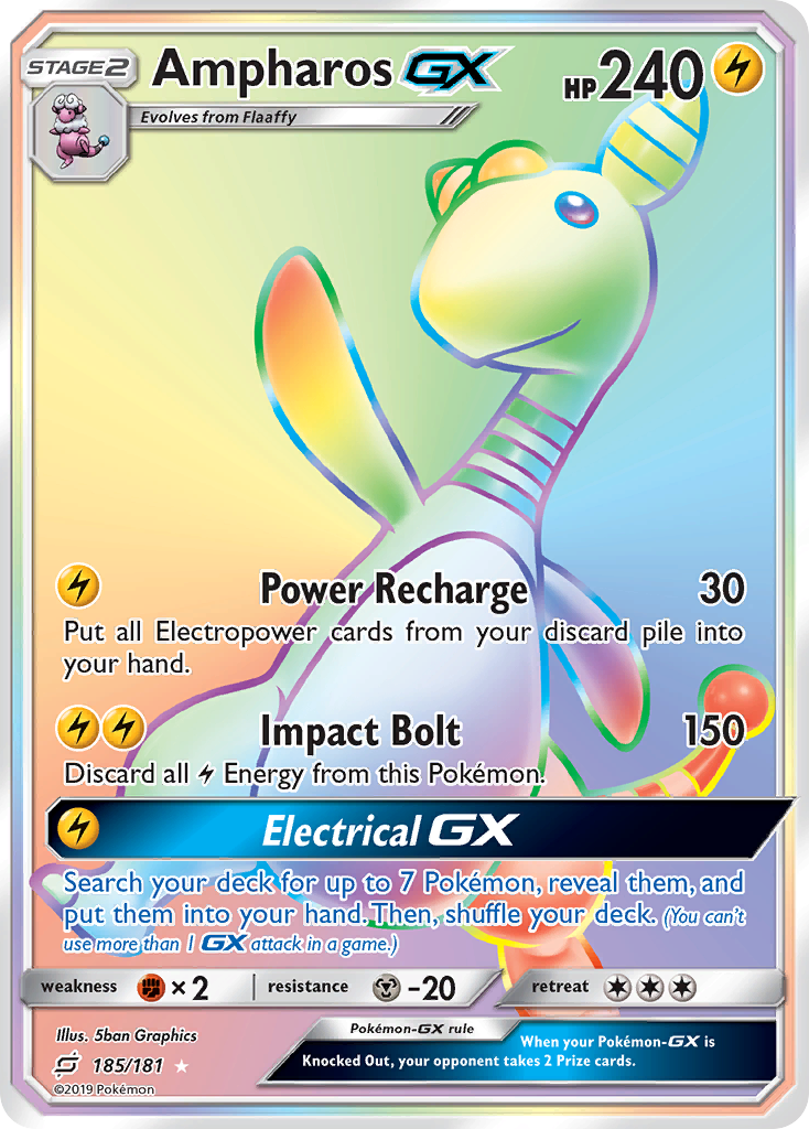 Ampharos-GX Pokémon kartı, Team Up, TEU #185