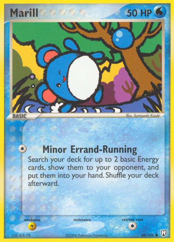 Marill Pokémon card, Team Rocket Returns, TRR #68