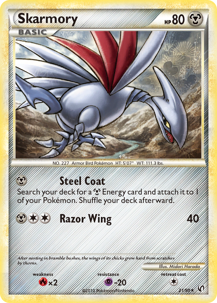 Skarmory Pokémon kartı, HS—Undaunted, UD #21