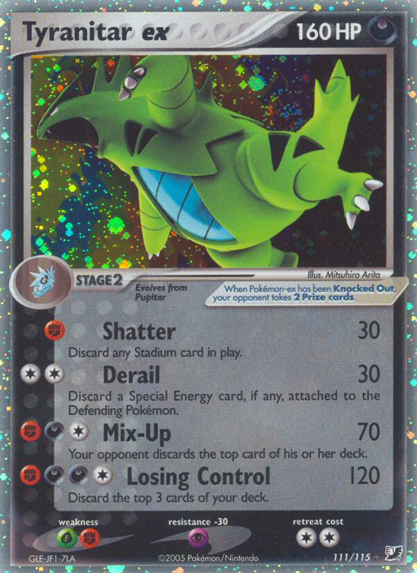 Tyranitar ex Pokémon kartı, Unseen Forces, UF #111