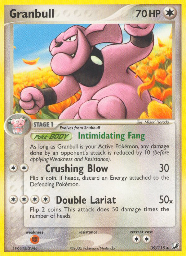 Granbull Pokémon kartı, Unseen Forces, UF #39
