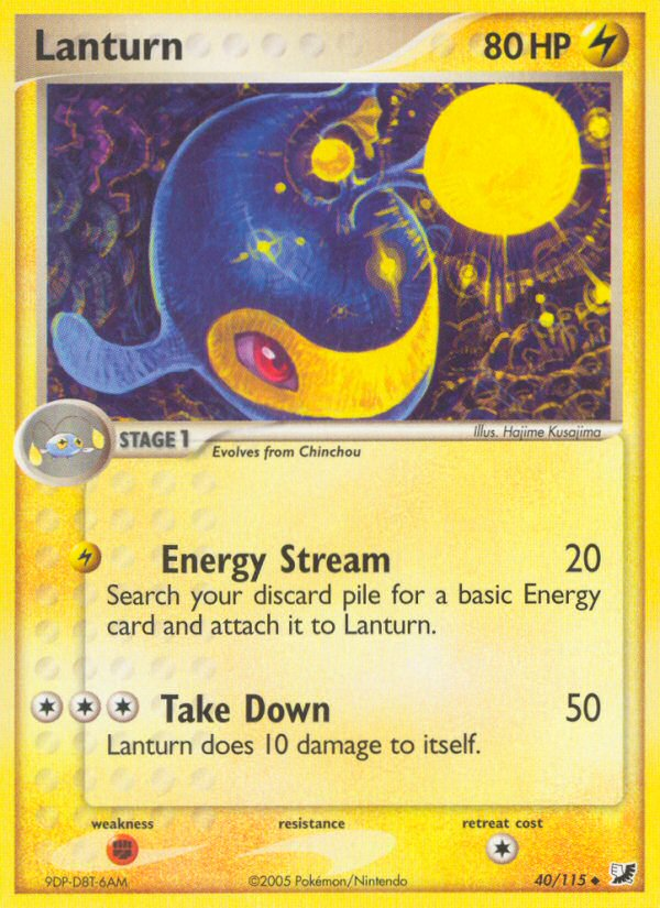 Lanturn Pokémon kartı, Unseen Forces, UF #40