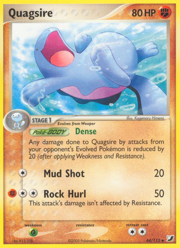 Quagsire Pokémon kartı, Unseen Forces, UF #44