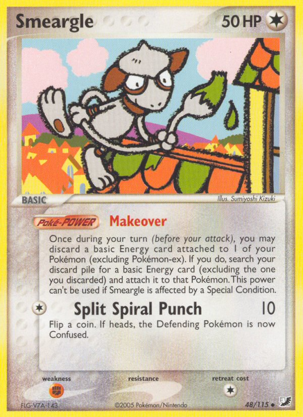 Smeargle Pokémon kartı, Unseen Forces, UF #48