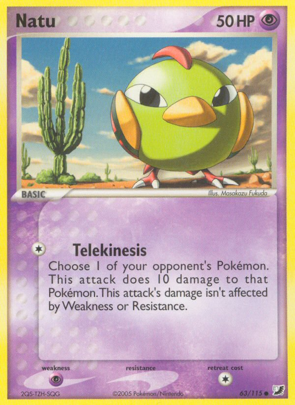 Natu Pokémon kartı, Unseen Forces, UF #63