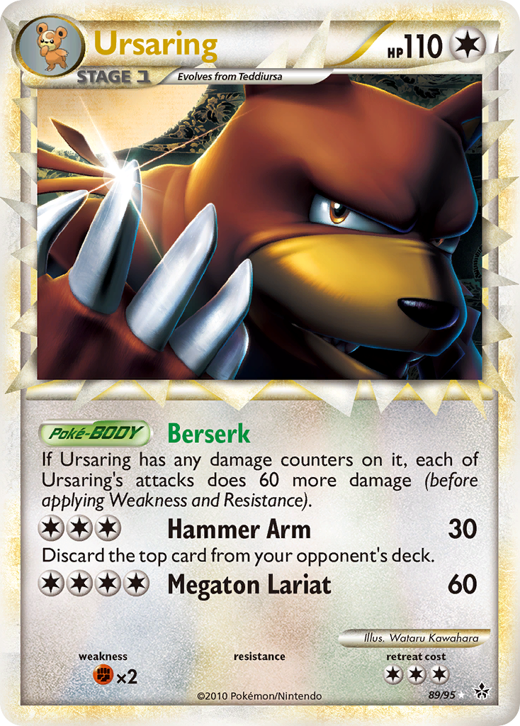 Ursaring Pokémon kartı, HS—Unleashed, UL #89