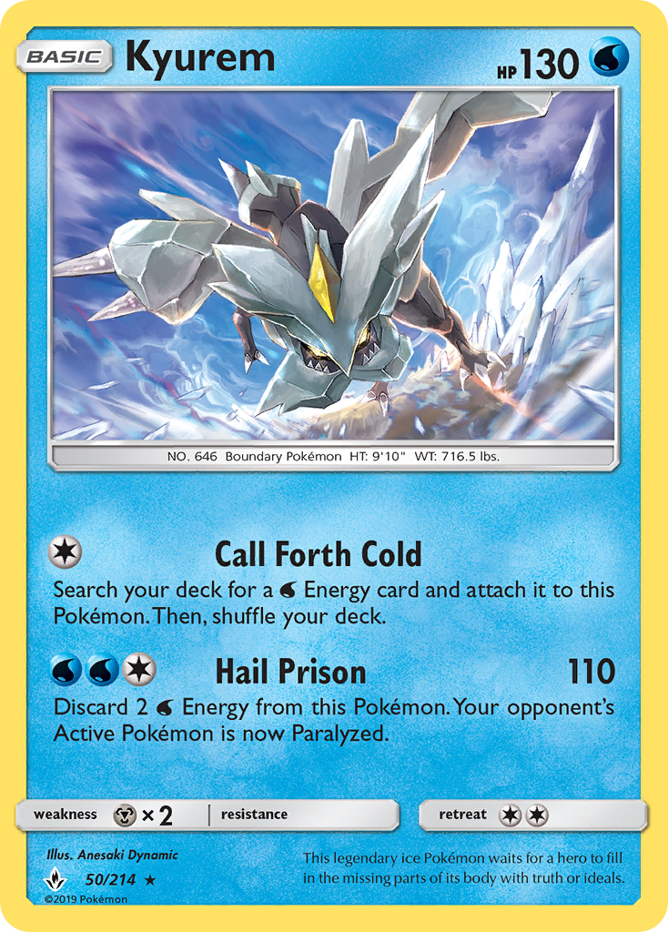 Kyurem Pokémon kartı, Unbroken Bonds, UNB #50