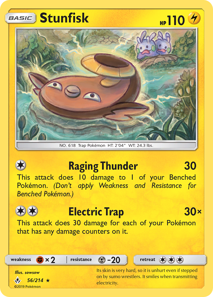 Stunfisk Pokémon kartı, Unbroken Bonds, UNB #56