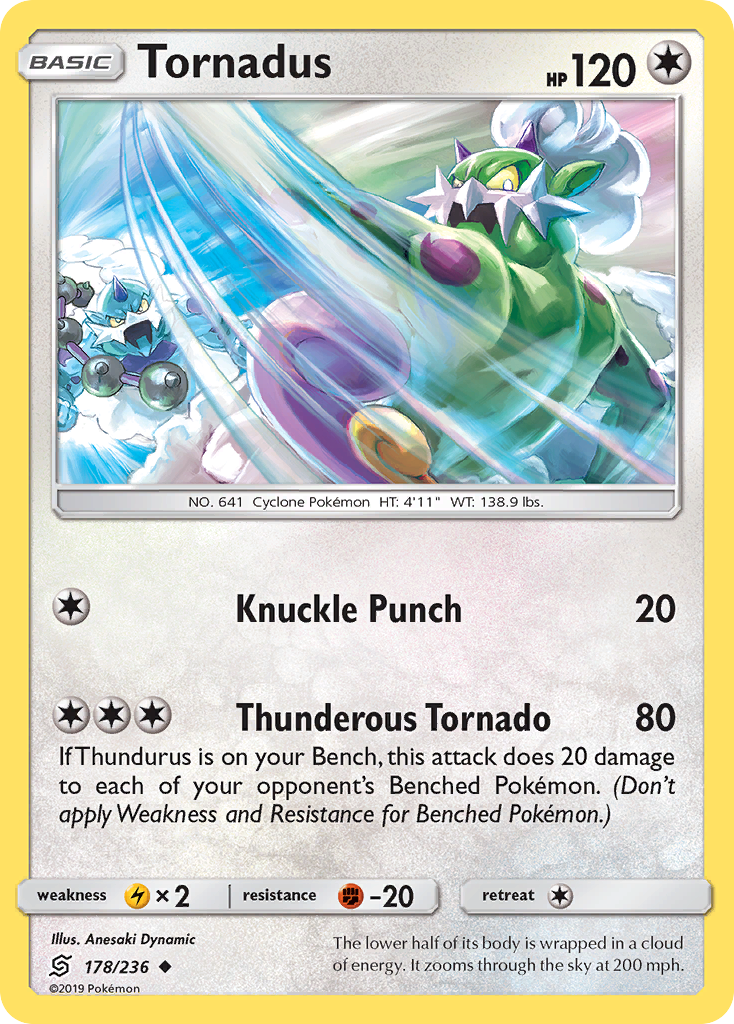 Tornadus Pokémon kartı, Unified Minds, UNM #178
