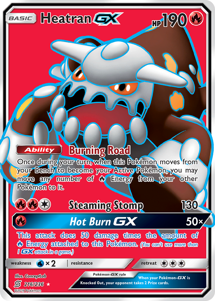 Heatran-GX Pokémon kartı, Unified Minds, UNM #216