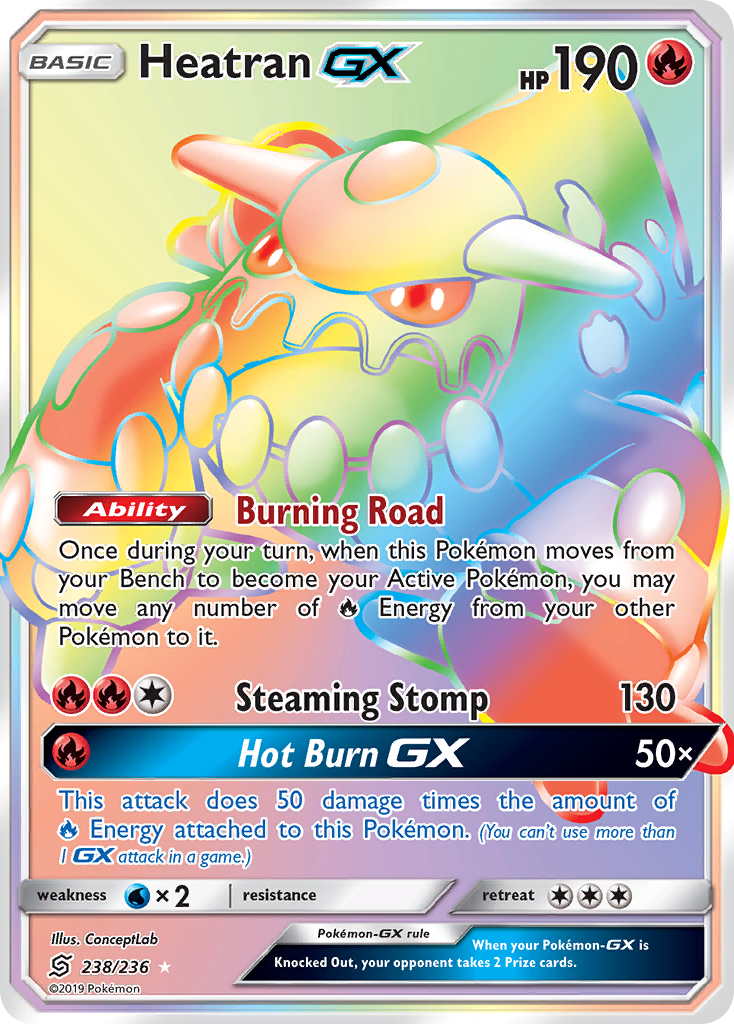 Heatran-GX Pokémon kartı, Unified Minds, UNM #238