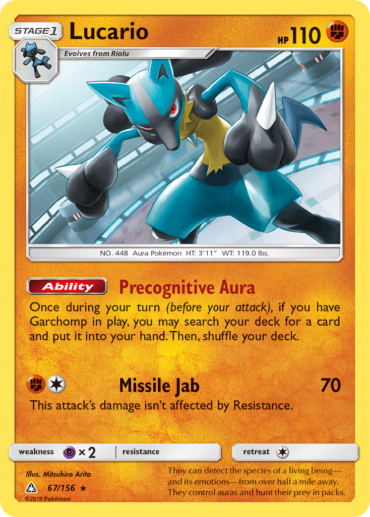 Lucario Pokémon kartı, Ultra Prism, UPR #67