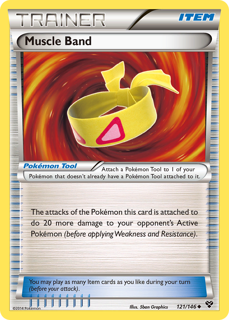 Muscle Band Pokémon card, XY, XY #121