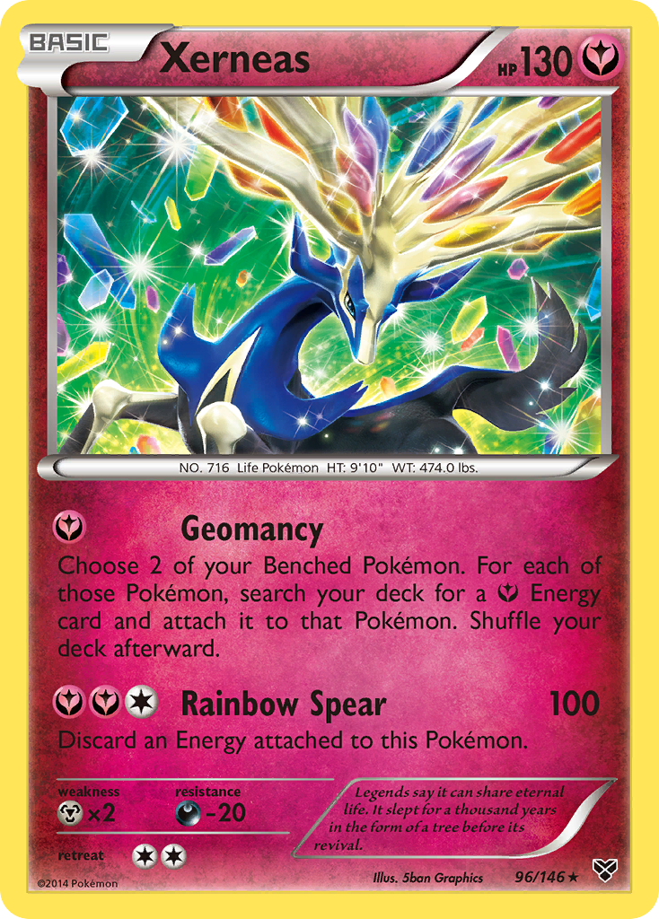 Xerneas Pokémon card, XY, XY #96