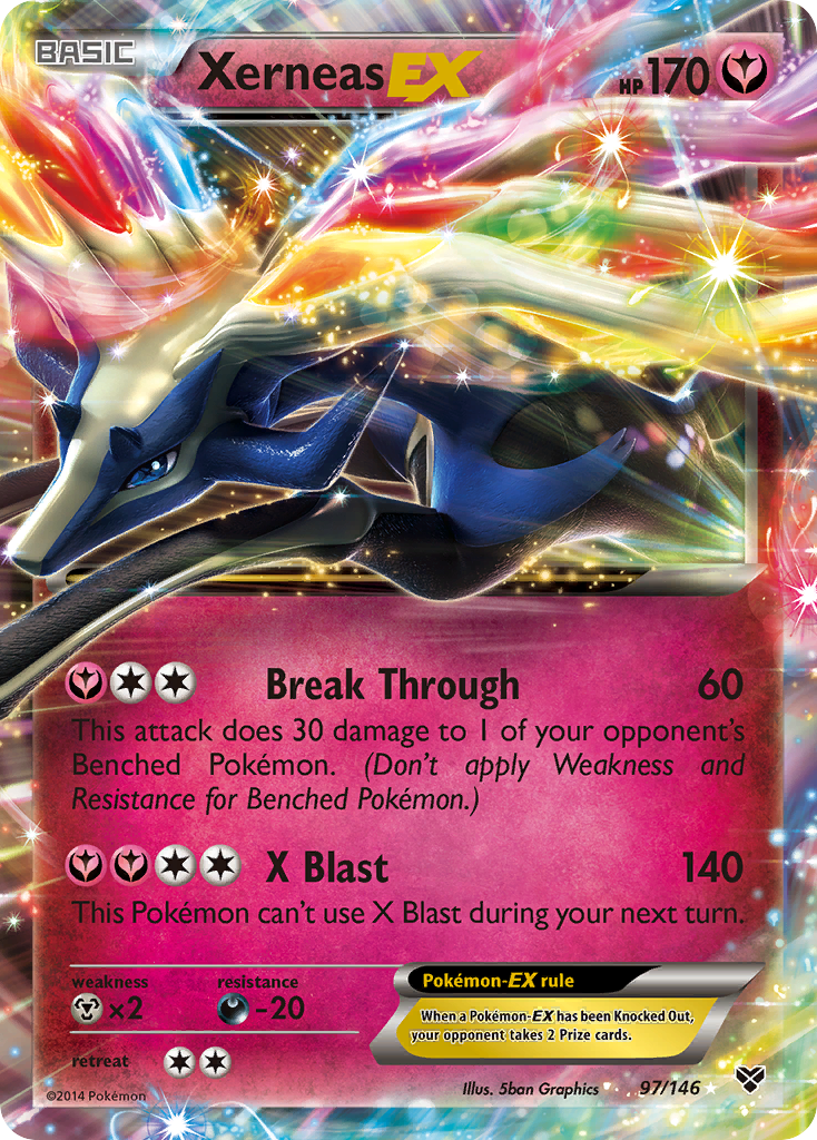 Xerneas-EX Pokémon card, XY, XY #97